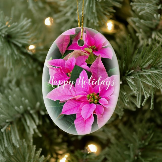 Adorno De Cerámica Felices Fiestas (Árbol)