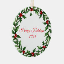 Felices Fiestas 2024 | Navidades Wreath Ornament