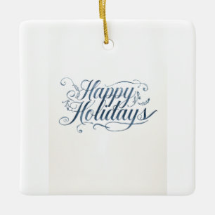 Adorno De Cerámica Felices Fiestas Feliz Navidad Familia Año Nuevo