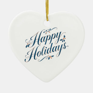 Adorno De Cerámica Felices Fiestas Feliz Navidad Familia Año Nuevo