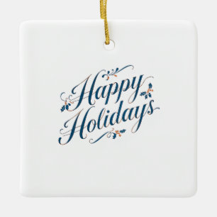 Adorno De Cerámica Felices Fiestas Feliz Navidad Familia Año Nuevo