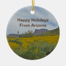 Felices Fiestas Flor Silvestre Desierto Arizona Na