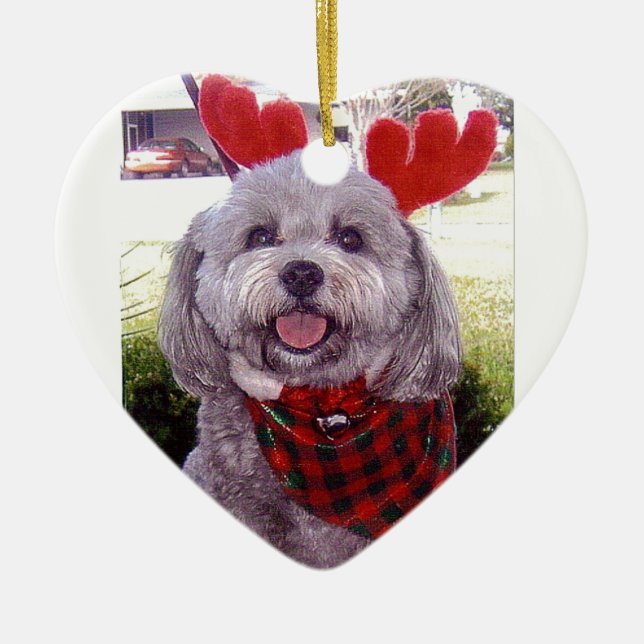 Adorno De Cerámica Felices Navidad (Frente)