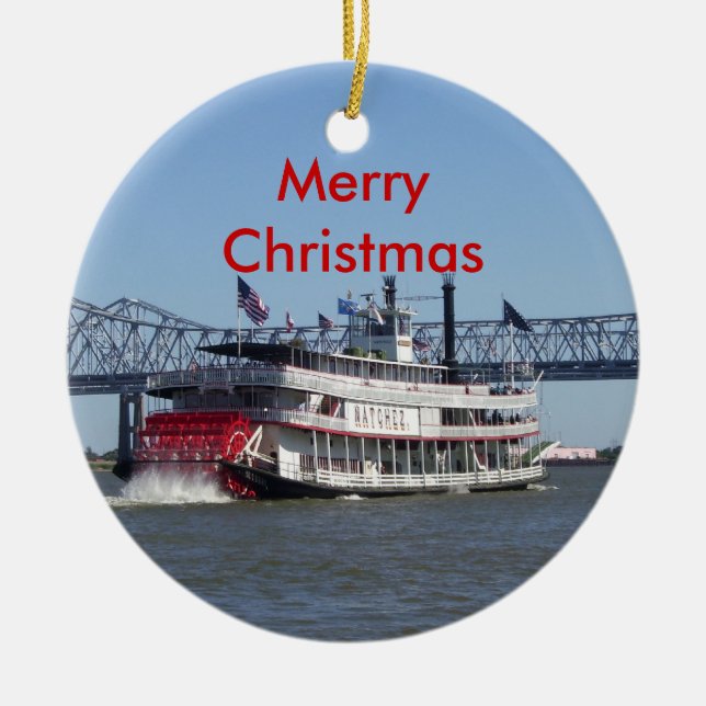 Adorno De Cerámica Felices Navidad (Frente)