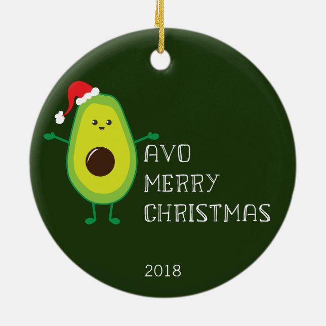 Adorno De Cerámica Felices Navidad adaptables de Avo (Atrás)