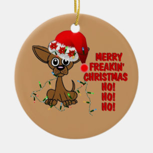 Adorno De Cerámica Felices Navidad Brother de Freakin