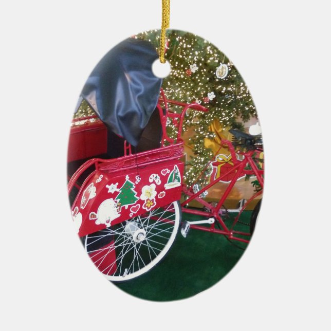 Adorno De Cerámica Felices Navidad de Bali Indonesia (Frente)