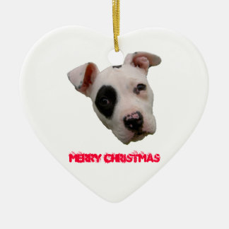 Adorno De Cerámica Felices Navidad de Pitbull