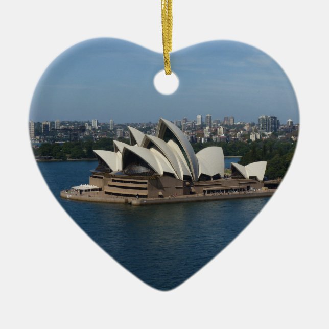 Adorno De Cerámica Felices Navidad de Sydney (Frente)