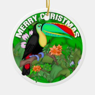 Adorno De Cerámica Felices Navidad Toucan