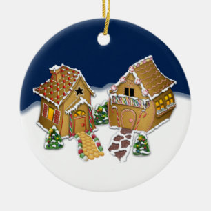 Adorno De Cerámica Felices Navidad vecinas