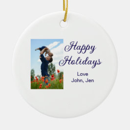 Adorno De Cerámica Felices vacaciones padre hijo Navidades regalos fa