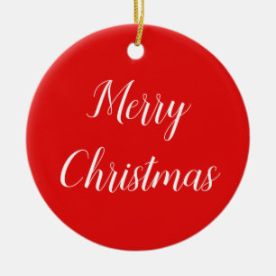 Adorno De Cerámica Felicidad y Feliz Navidad