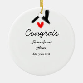 Adorno De Cerámica Felicitaciones a la inauguración de nuevos inmuebl