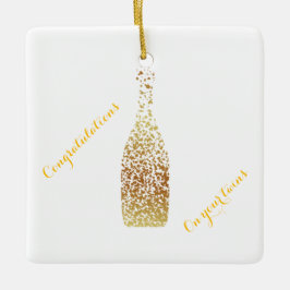 Adorno De Cerámica Felicitaciones a tus gemelos