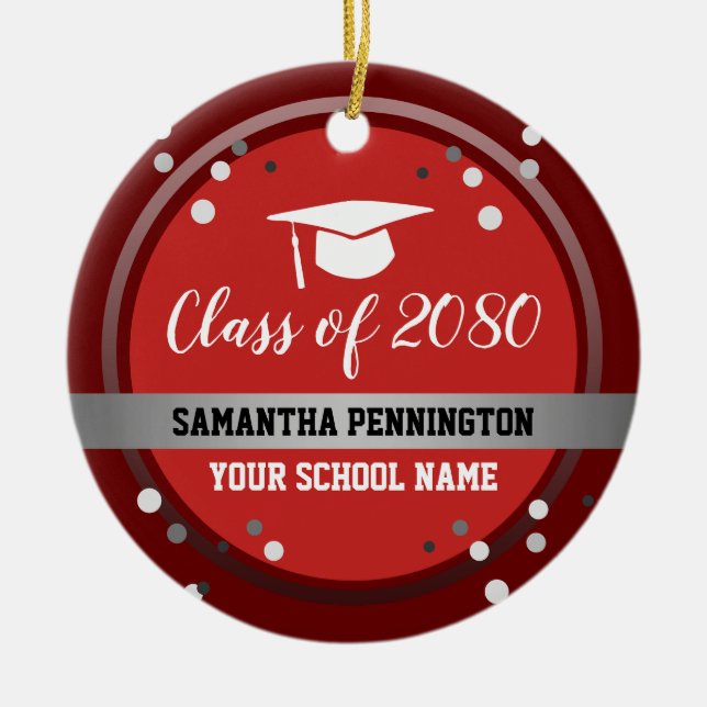 Adorno De Cerámica Felicitaciones por graduación (Frente)