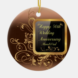 Adorno De Cerámica Feliz 50° aniversario de Boda Venta de múltiples p