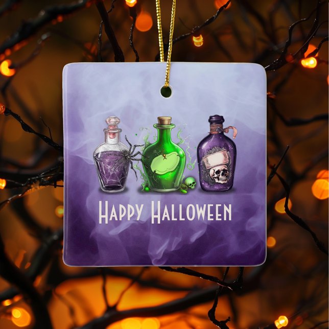 Adorno De Cerámica Feliz aniversario de Halloween (Subido por el creador)