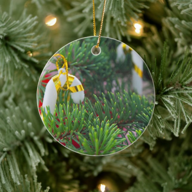 Adorno De Cerámica Feliz Año Nuevo (Árbol)