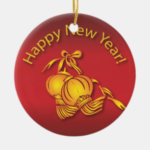 Adorno De Cerámica ¡Feliz Año Nuevo Chino!