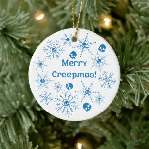 Adorno De Cerámica ¡Feliz Creepmas!