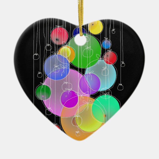 Adorno De Cerámica Feliz cumpleaños y Felices Navidad… (Frente)