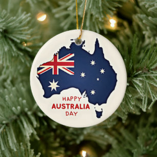 Adorno De Cerámica Feliz Día de Australia