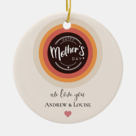 Adorno De Cerámica Feliz día de la madre