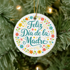 Adorno De Cerámica Feliz Dia De La Madre Caligrafía del Día de la Mad