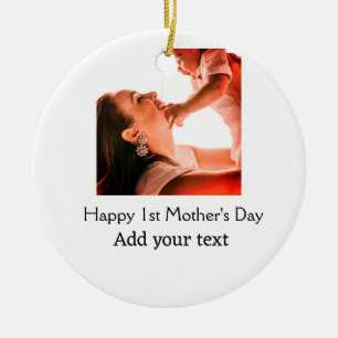 Adorno De Cerámica Feliz Día de la Madre, mejor madre que nunca añada