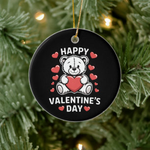 Adorno De Cerámica Feliz Día de San Valentín