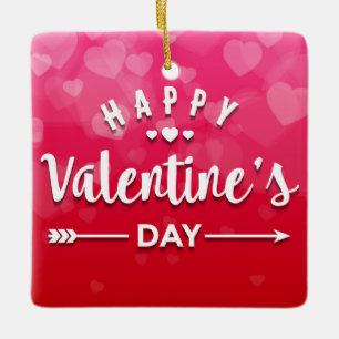 Adorno De Cerámica Feliz Día de San Valentín