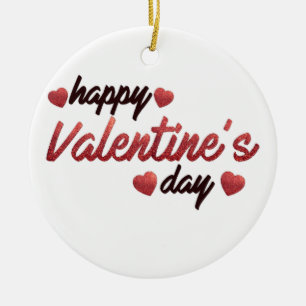 Adorno De Cerámica Feliz Día de San Valentín