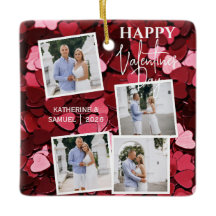 Feliz día de San Valentín 4 Collage de Fotos Coraz