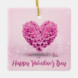 Adorno De Cerámica Feliz Día de San Valentín, un hermoso corazón de H