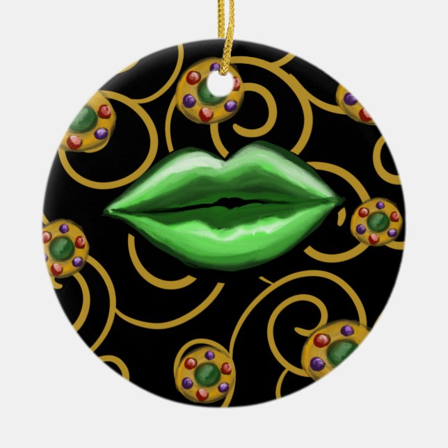 Adorno De Cerámica Feliz Día de Santa Patty (Frente)