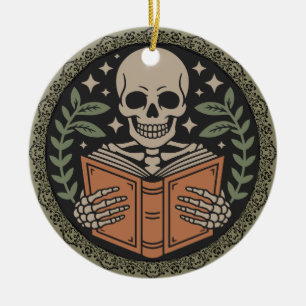 Adorno De Cerámica Feliz Gothmas a mi amante de libros favorito