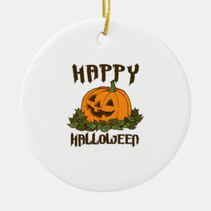 Adorno De Cerámica Feliz Halloween divertido disfraz de Halloween