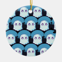 Feliz Halloween, divertido y divertido diseño azul