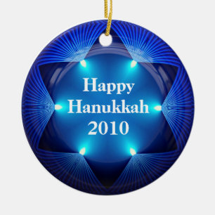 Adorno De Cerámica Feliz homenaje a Hanukkah 2010