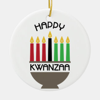 Adorno De Cerámica Feliz Kwanzaa