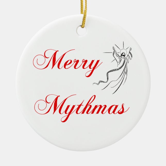 Adorno De Cerámica Feliz Mythmas (Frente)