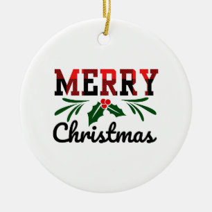 Adorno De Cerámica Feliz Navidad