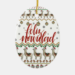Adorno De Cerámica Feliz Navidad