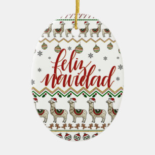 Adorno De Cerámica Feliz Navidad