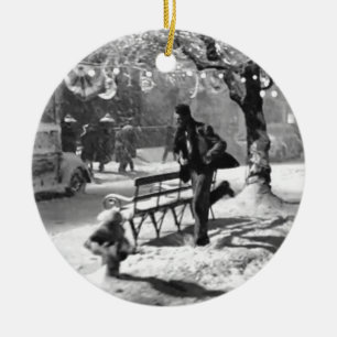 Adorno De Cerámica Feliz Navidad