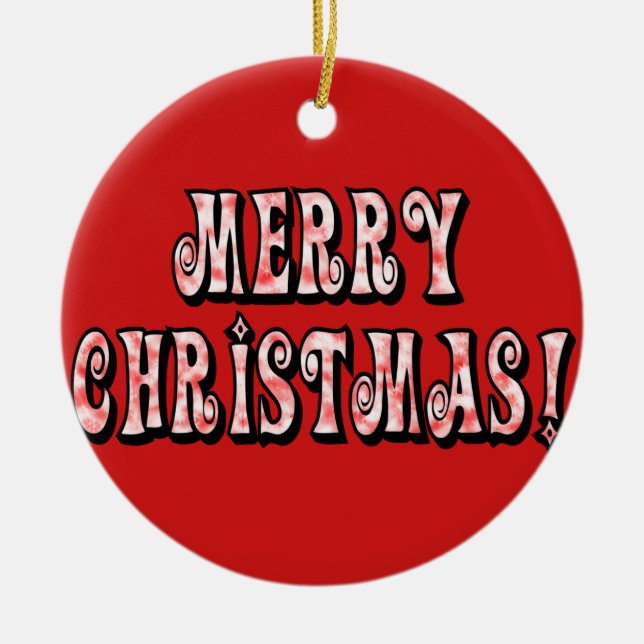 Adorno De Cerámica ¡Feliz Navidad! (Frente)