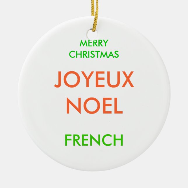 ADORNO DE CERÁMICA FELIZ NAVIDAD, (Frente)