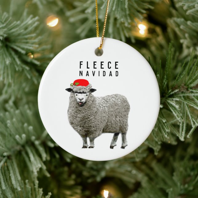 Adorno De Cerámica Feliz Navidad (Árbol)