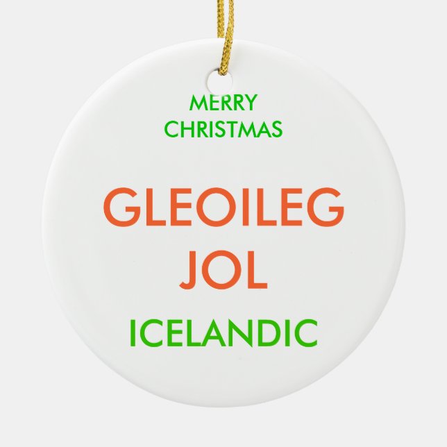 ADORNO DE CERÁMICA FELIZ NAVIDAD, (Frente)